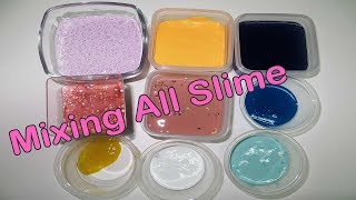 Mixing all my slimes! satisfying slime asmr!