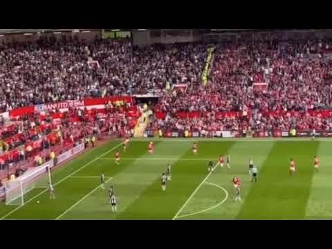 The first ever SIUUU in Old Trafford by Cristiano Ronaldo