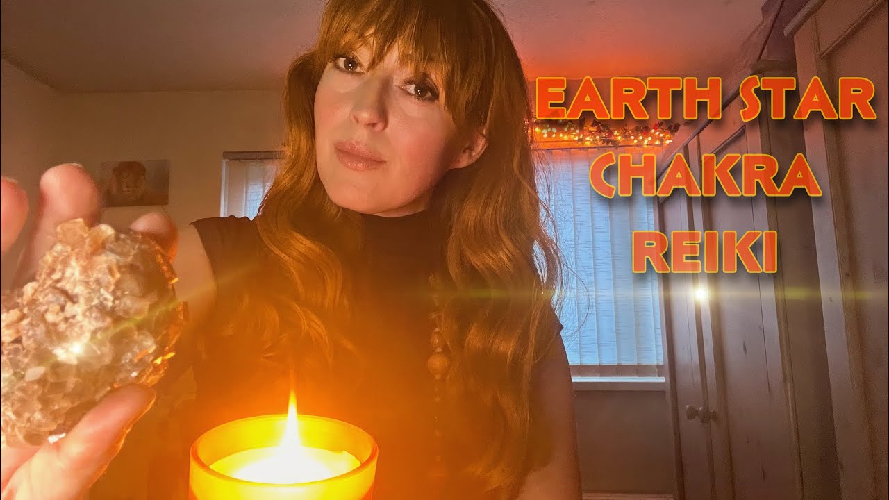 Earth Star Chakra Healing & Activation | 20 Minute Reiki ASMR | Super Root, Grounding & Stability