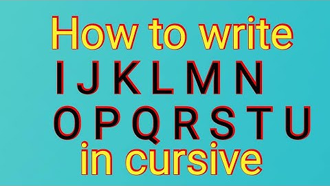 #Howtowrite#AlphabetsIJ,K,L,M,N,O,P,Q,R,S,T,U in cursive