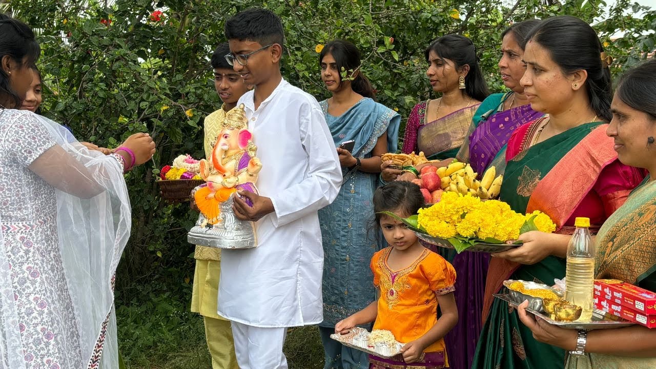 Ganesha Festival Celebration in my Village|Ganesha Festival Recipes|Family Traditional Life