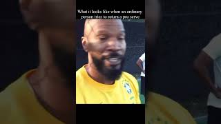 Jamie Fox tries to return Chris Eubanks serve 😂