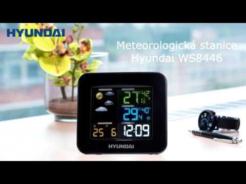 Hyundai WS - 8446 stacja YouTube external sensor meteo with unboxing DCF77 station weather