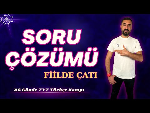 FİİLDE ÇATI Soru Çözümü 📌46 Günde TYT TÜRKÇE Kampı 2024 +PDF📕(22.Gün) Deniz Hoca