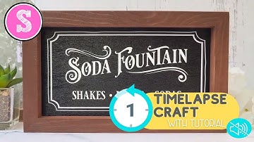 How to Make a Double Sided Wood Sign with Silhouette (Timelapse with Tutorial)