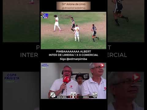 Golaço de Albert na vitória da Inter de Limeira sobre o Comercial por 1 a 0, pela Copa Paulista.