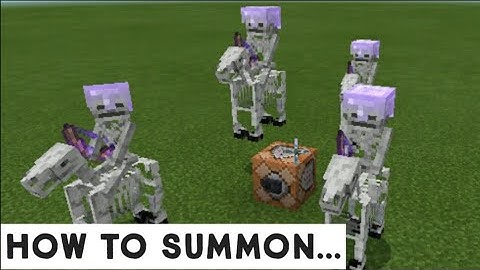 How To Summon Skeleton Trap/Skeleton Horseman In Minecraft Bedrock