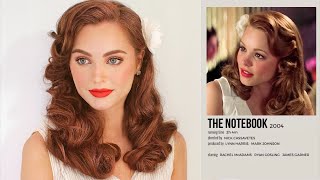 allie hamilton "the notebook" makeup tutorial | 1940's
