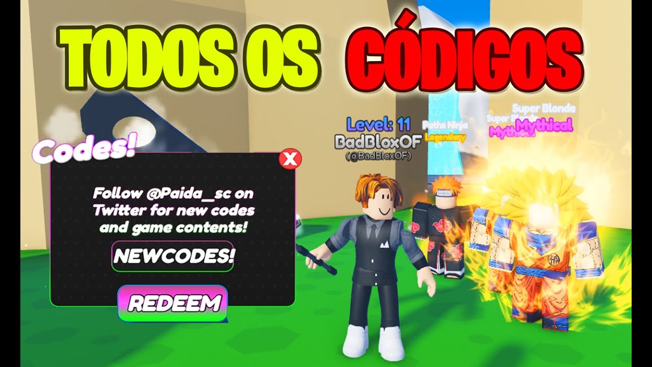 MEU NOVO JOGO DE ANIME no ROBLOX + TODOS OS CÓDIGOS SECRETOS DE