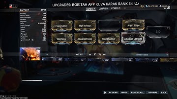 Warframe mod UI bug