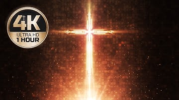 Golden Cross - 1 Hour 4K Worship & Praise Background Loop