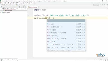 011 Bài tập rèn luyện Tính chu vi diện tích Hình tròn trong Python