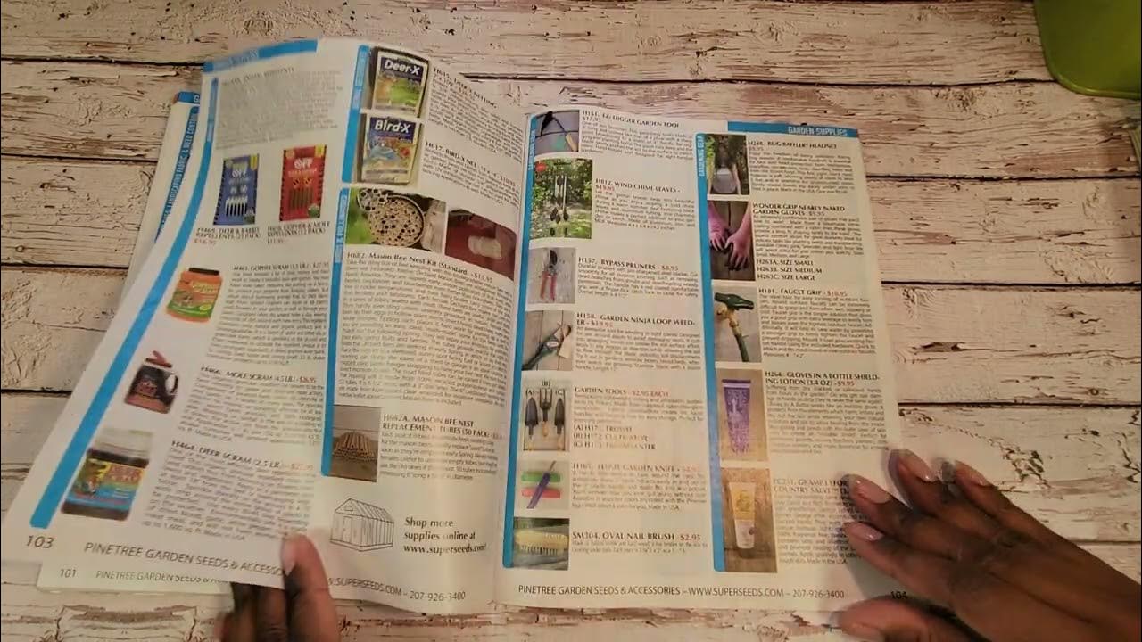 Garden Seeds 2023 Catalog flip through YouTube