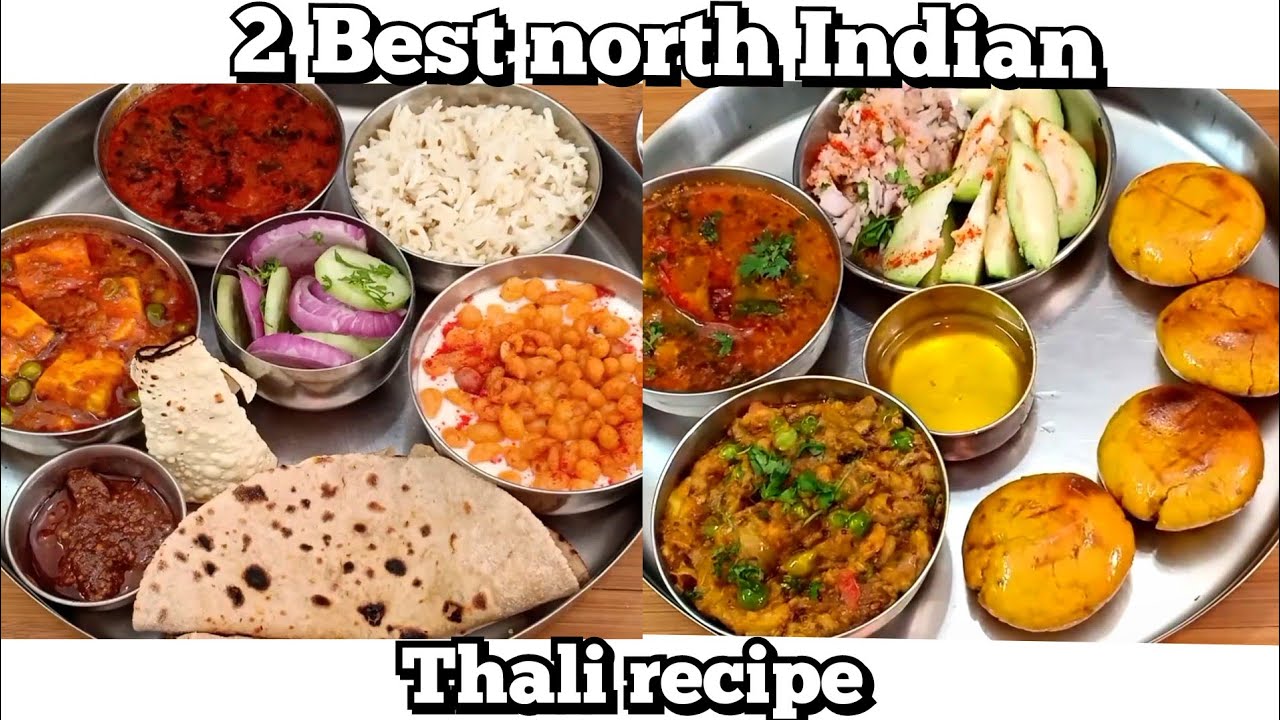 2 north indian veg thali | नॉर्थ इंडियन थाली | easy & quick north indian veg  thali for guests |thali - YouTube