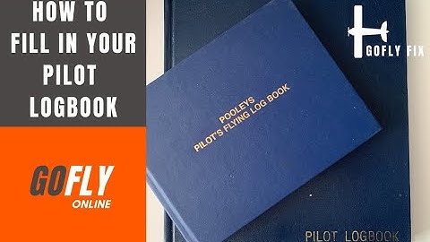 How to fill out your pilot logbook: GoFly Fix series
