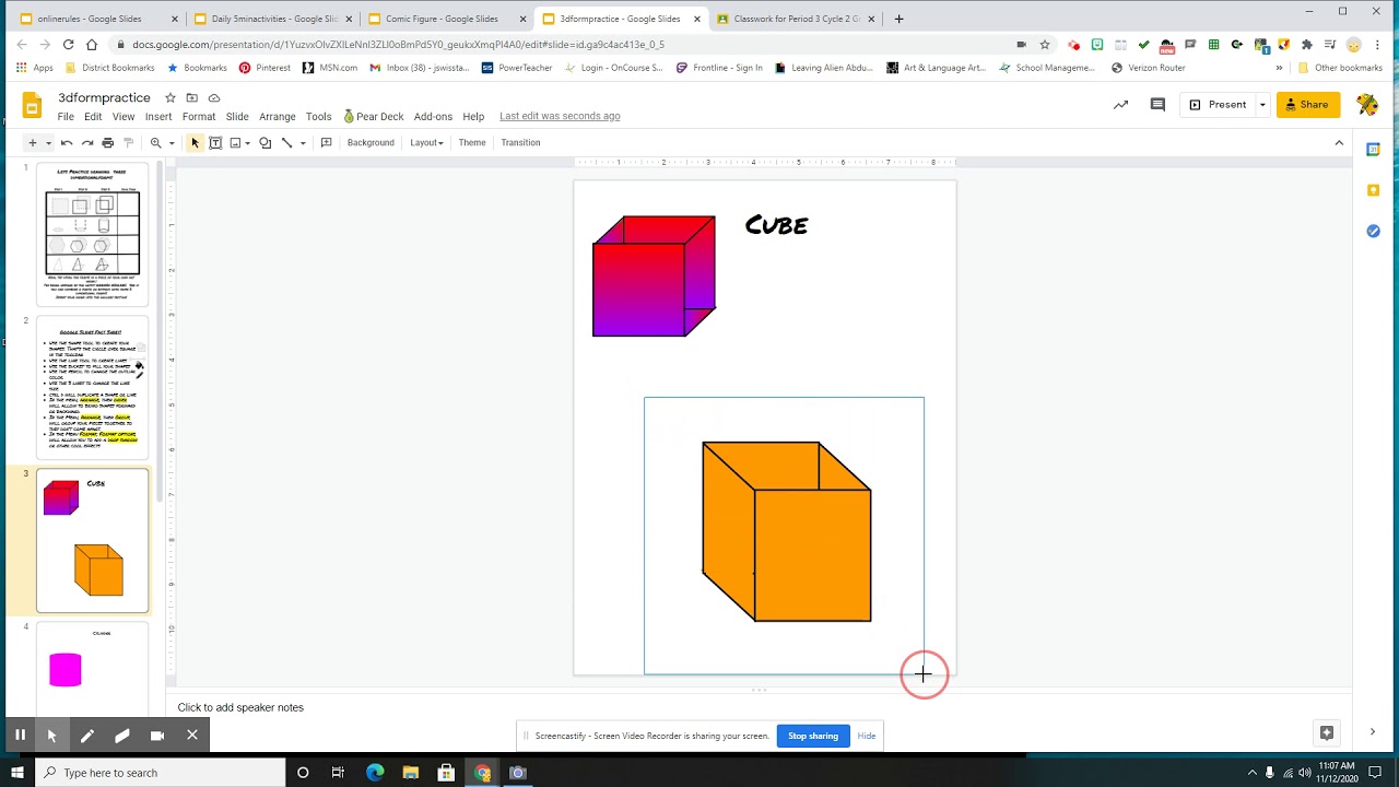 how to make 3d presentation in google slides