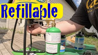 FLAMEKING REFILLABLE 1LB PROPANE TANKS DIY by BSK Garage 488 views 1 month ago 2 minutes, 1 second