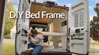 How to Build a Bed Frame in a Ram ProMaster | DIY Van Build Series