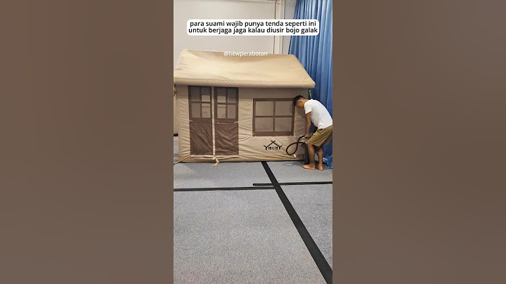 Tenda pompa angin kaya rumah 👍🏻