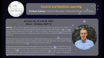 Enrique Zuazua (FAU) - Control and Machine Learning I