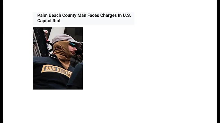 US Capitol Arrests: Jason Dolan INDICTED