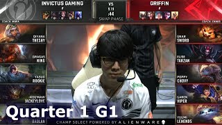 IG vs GRF - Game 1 | Quarter Finals S9 LoL Worlds 2019 | Invictus Gaming vs Griffin G1