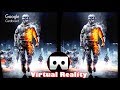 3d battlefield 3  vr virtual reality vdeo google cardboard vr box
