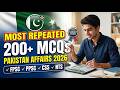 Most Repeated Pakistan Affairs MCQs 2027 | FPSC PPSC CSS NTS