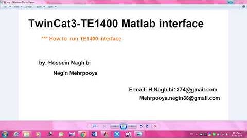 BECKHOFFTwinCat3-TE1400-Matlab Interface