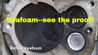 Seafoamcan't believe what it did to my engine part 3cylinder cleaning test!!