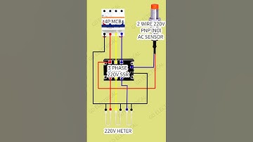 3 Phase SSR Holding To 2 Wire Ac Sensor #proximitysensor #sensor #ssrconnection #electricalwiring