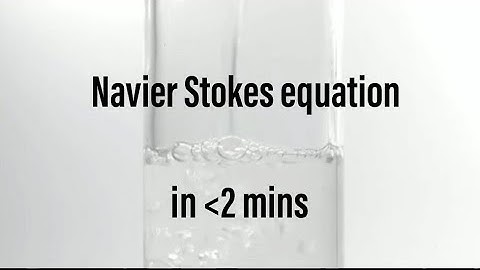 Navier Stokes equation explained | #Milleniumprizeproblems