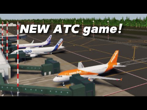 Trying this NEW ATC game on Roblox (Air Traffic Simulator)