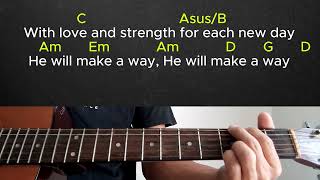 God will make a way-Don Moen/Guitar Tutorial With Chords and Lyrics