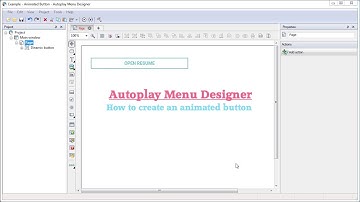 Autoplay Menu Designer 5 - How To Create Animated Button