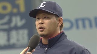 2017年3月19日 埼玉西武・浅村選手特別インタビュー