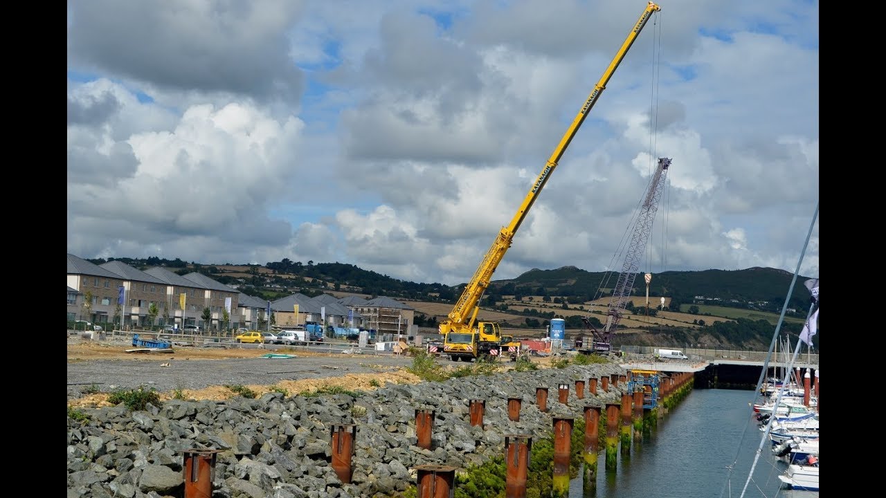 greystones harbour marina works 1feb18 youtube marina works