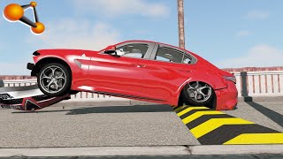 BeamNG.drive - Jumping At High Speed On Speed Bumps
