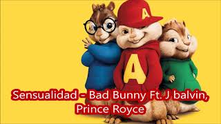 Sensualidad Bad Bunny ft J Balvin,Prince Royce - Alvin y las ardillas