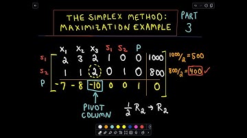 ❖ The Simplex Method - Finding a Maximum / Word Problem Example, Part 3 of 5 ❖