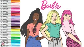 Barbie and Friends Coloring Book Pages Barbie Brooklyn Daisy Teresa Nikki and Ken