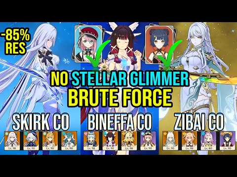 🔥[Brute Force] Without Stellar! -80% RES Skirk | F2P Zibai | Stygian Onslaught | Genshin Impact