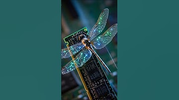 This Cyber Dragonfly Runs on RAM #shorts #ai #tech #future #insects #robot