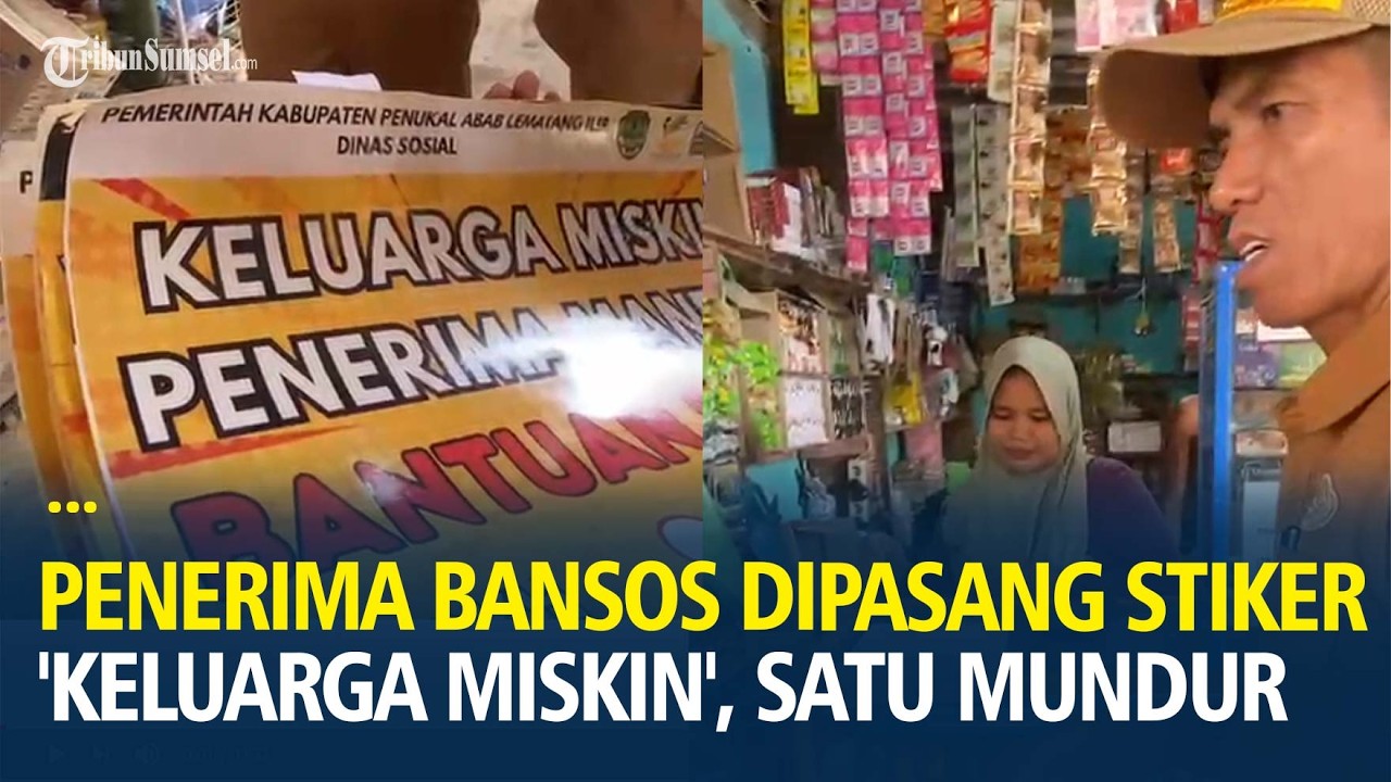 104 Keluarga Penerima Bansos Dipasang Stiker 'Keluarga Miskin', Baru Satu yang Mundur