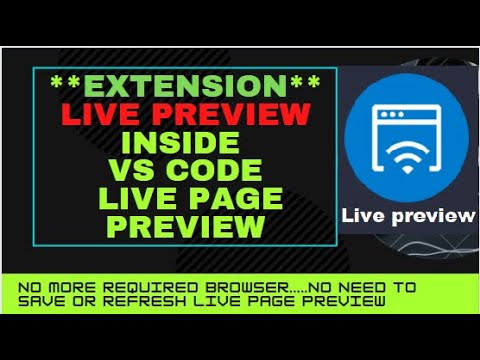 live preview inside vs code extension