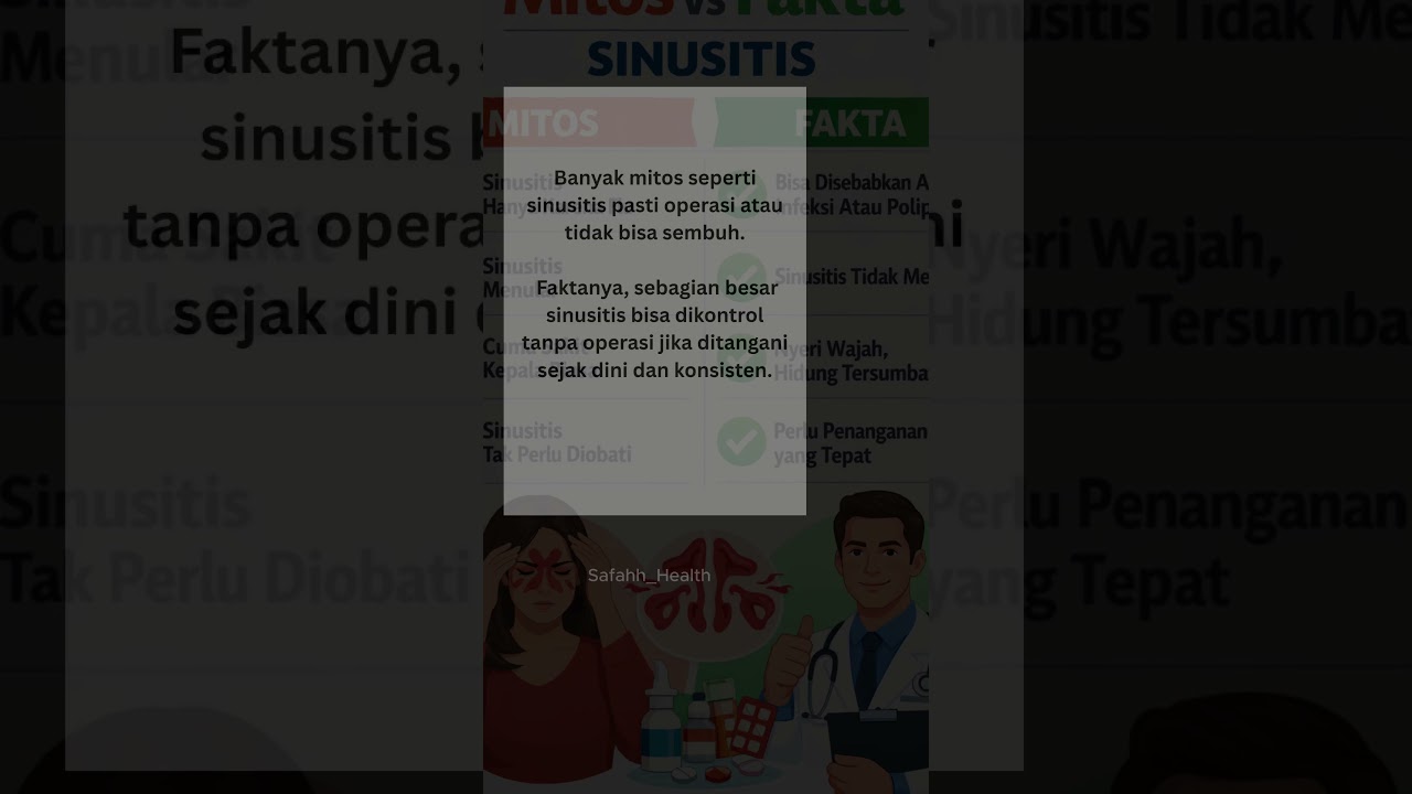 Mitos & Fakta Sinusitis 