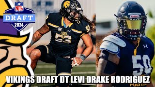 Minnesota Vikings Draft Texas A&M-Commerce DT Levi Drake Rodriguez in the 7th Round, Pick #232!