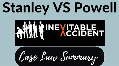Stanley VS Powell | Inevitable Accident | Case Law...