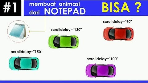 Tutorial Cara Membuat Animasi Bergerak Sederhana Menggunakan NOTEPAD Mudah