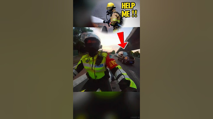 Die Polizei rettet einen verletzten Feuerwehrmann, während er ein Feuer löscht #cops #police #shorts